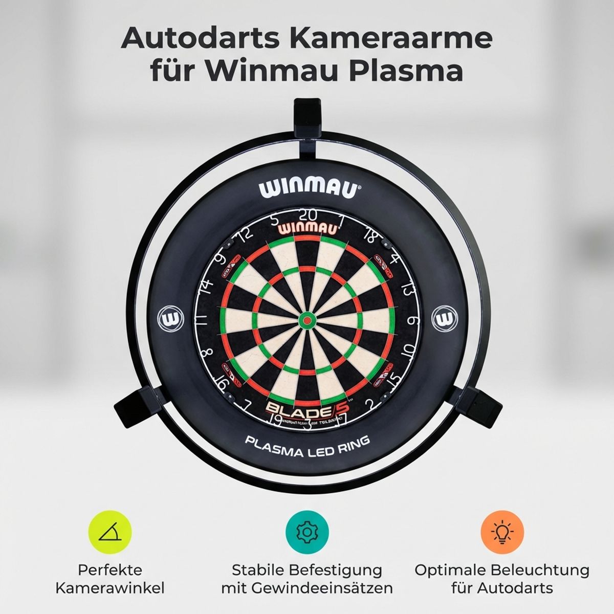 Kamera Halter Winmau Plasma – Dart Kamera Halter kompatibel mit Autodarts