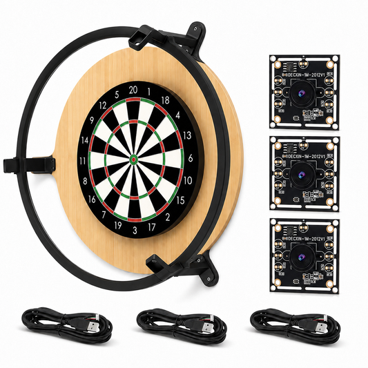 Autodarts Komplettset Steeldart Autoscoring LED Ring & 3x OV9732 Kamera Tracking